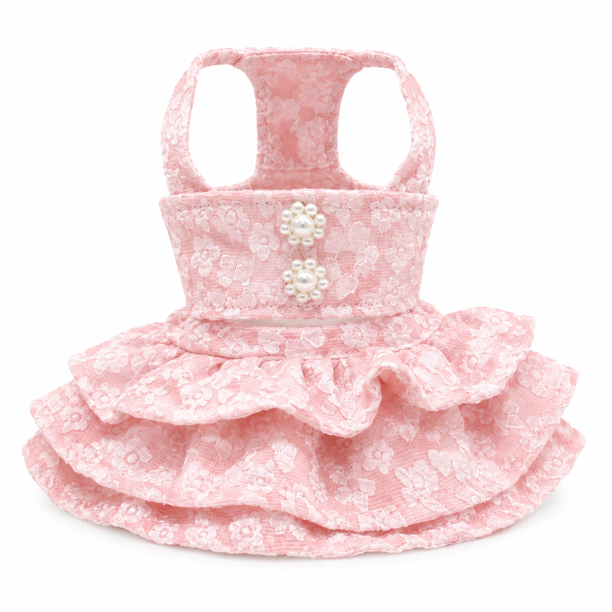 Pearl Blossom Ruffle Dress