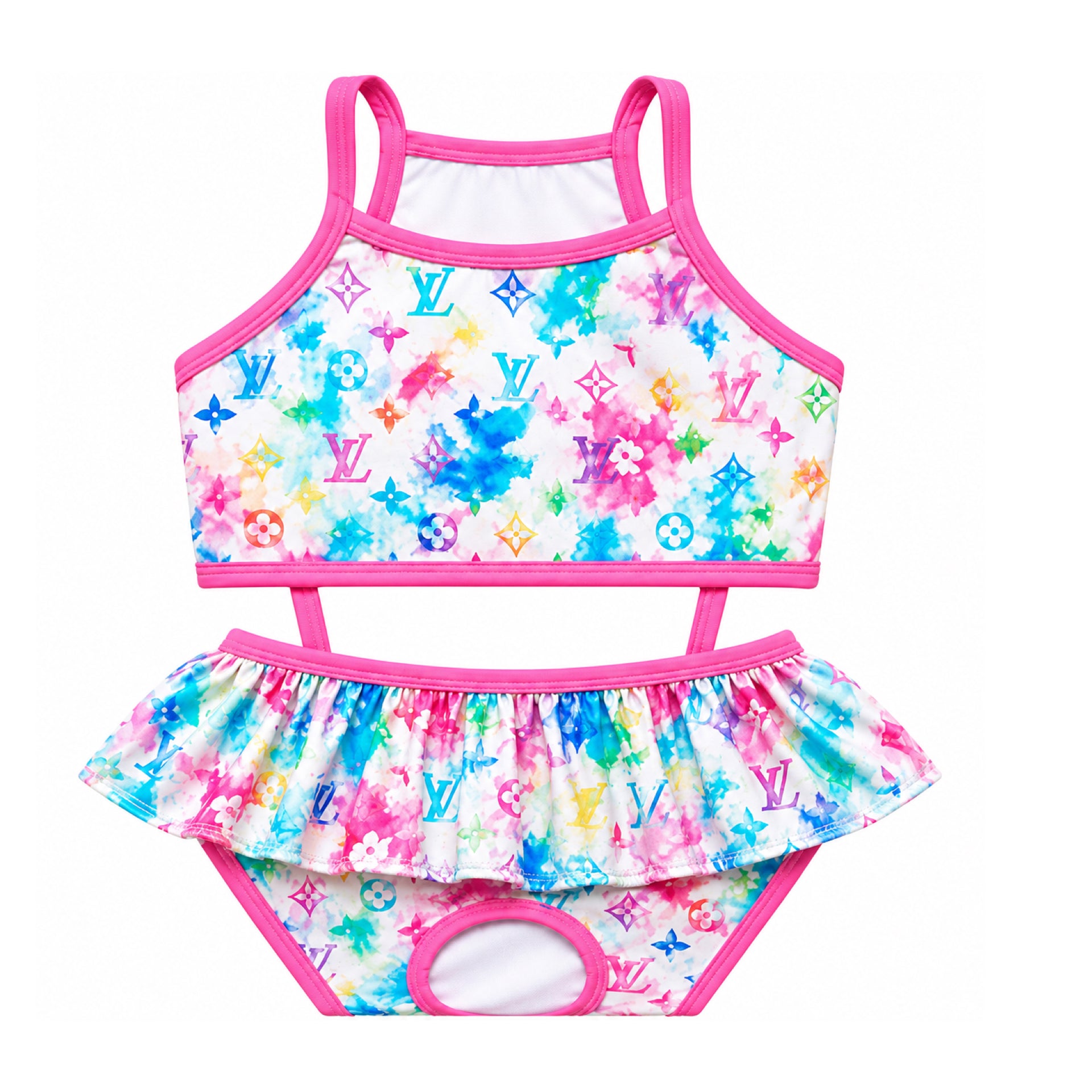 Cotton Candy Waves Swimsuit