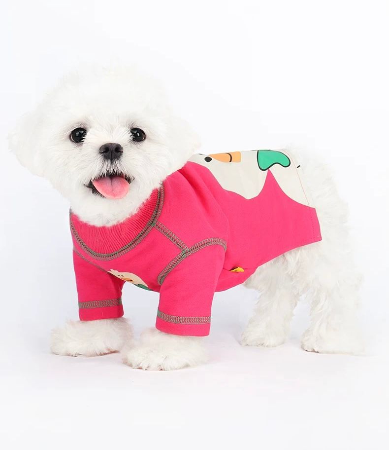 Duck-Bow pink dog sweater