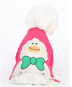 Duck-Bow pink dog sweater