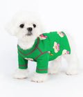 Bow Babe Dog Tee green