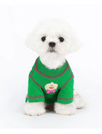 Bow Babe Dog Tee green
